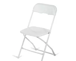 White Plastic chairs